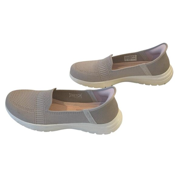 New Skechers Taupe Slip-ins On-the-GO Flex Camellia Comfy Sneakers - Picture 6 of 12